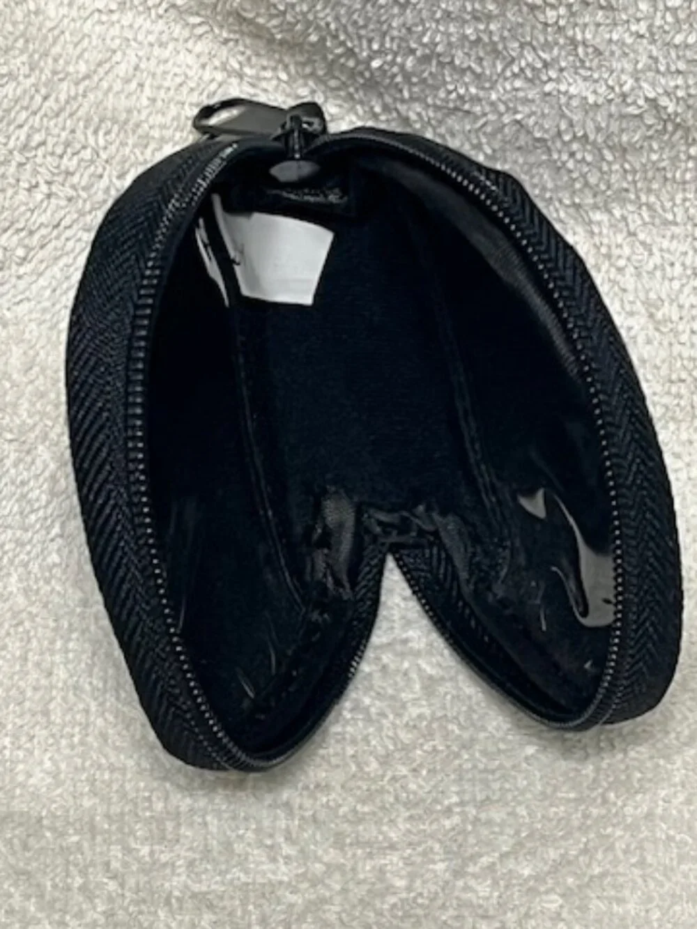 SanDisk Memory/Flash Card Travel Zip Pouch Case Keychain Logo Black 2.75